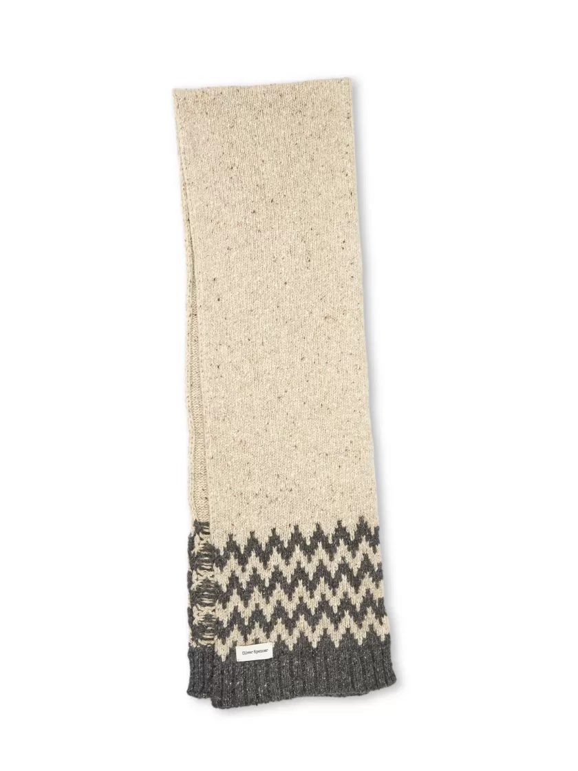 Oliver Spencer Arbury Scarf Repton Beige Discount