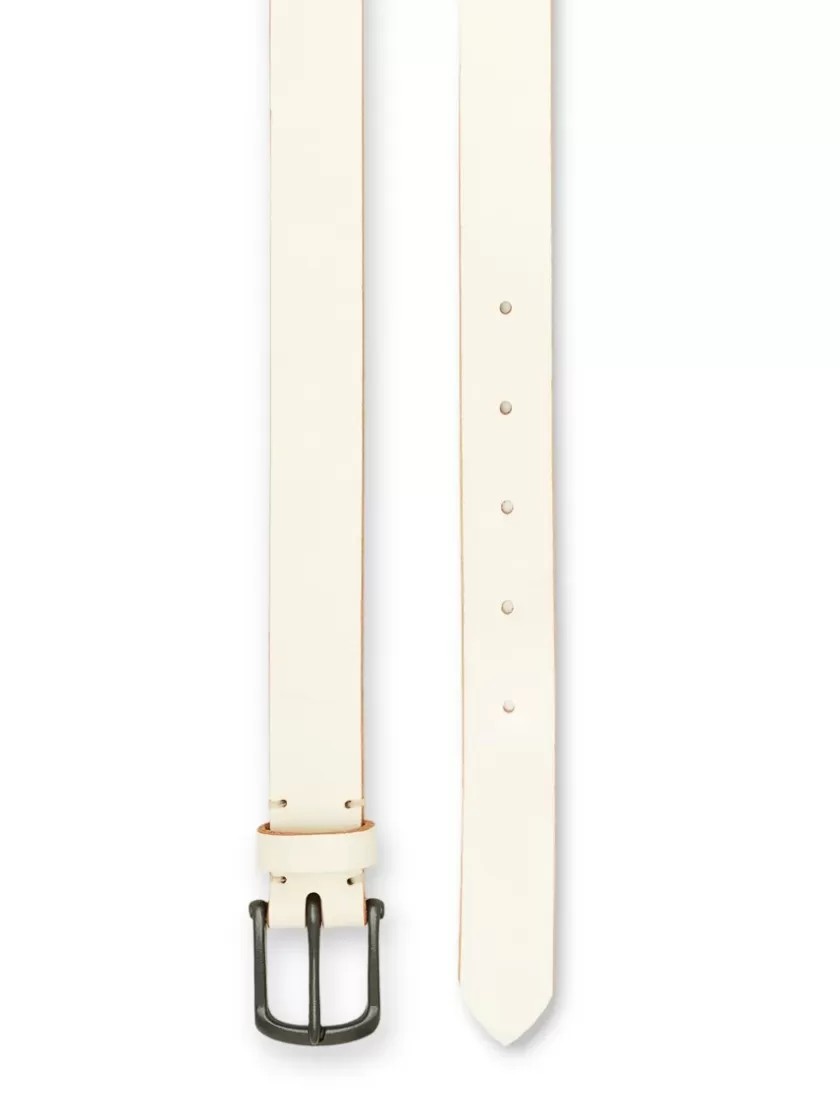 Oliver Spencer Barrow Belt Bridle Leather Cream Sale