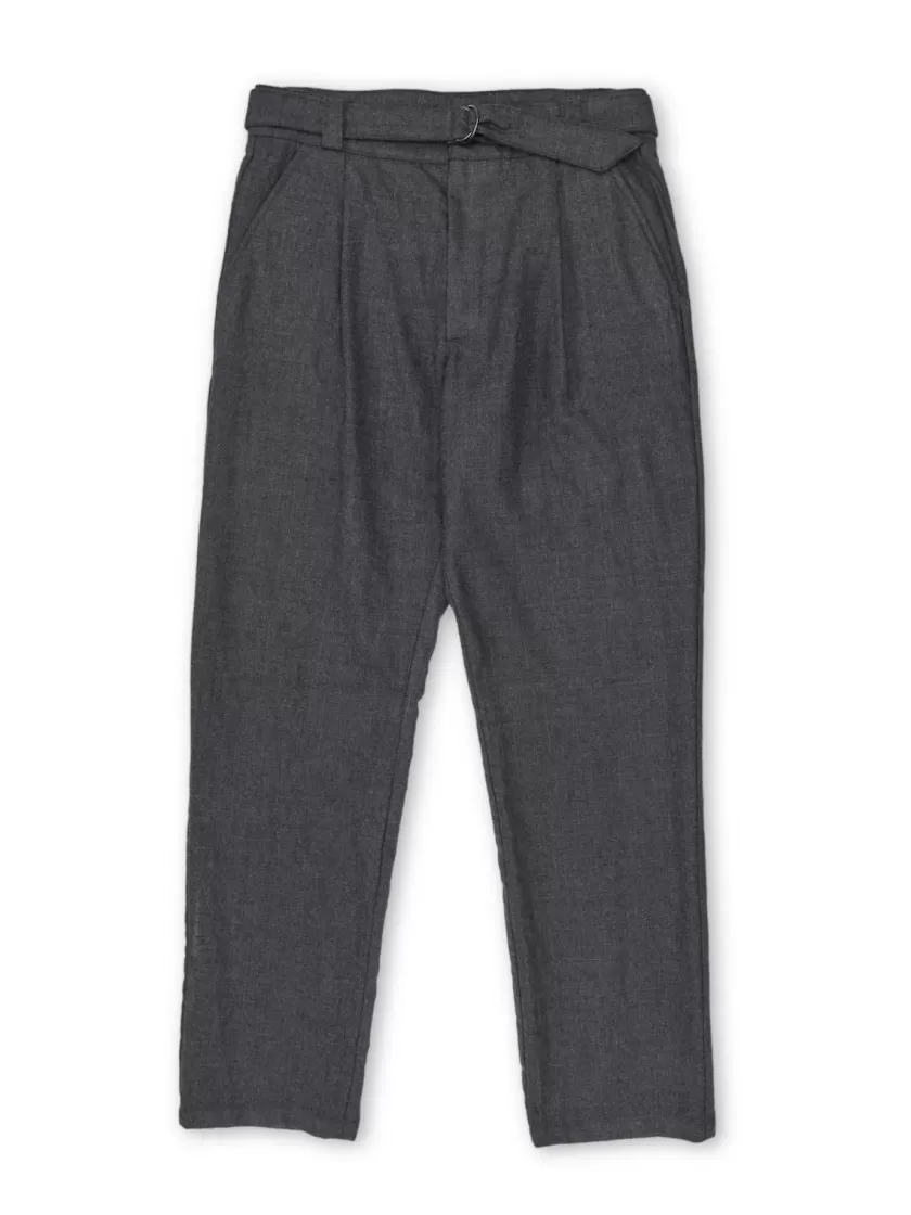 Oliver Spencer Belted Trousers Birkbeck Charcoal Best Sale