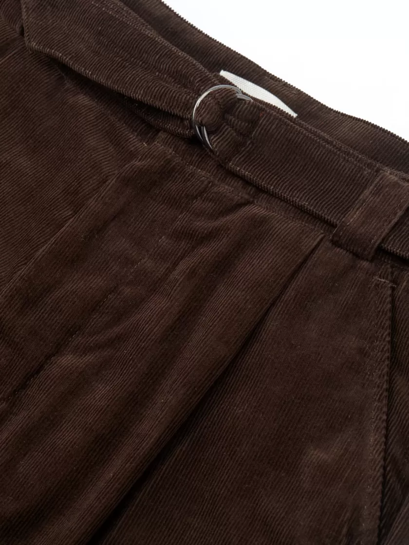 Oliver Spencer Belted Trousers Whitton Cord Brown Store