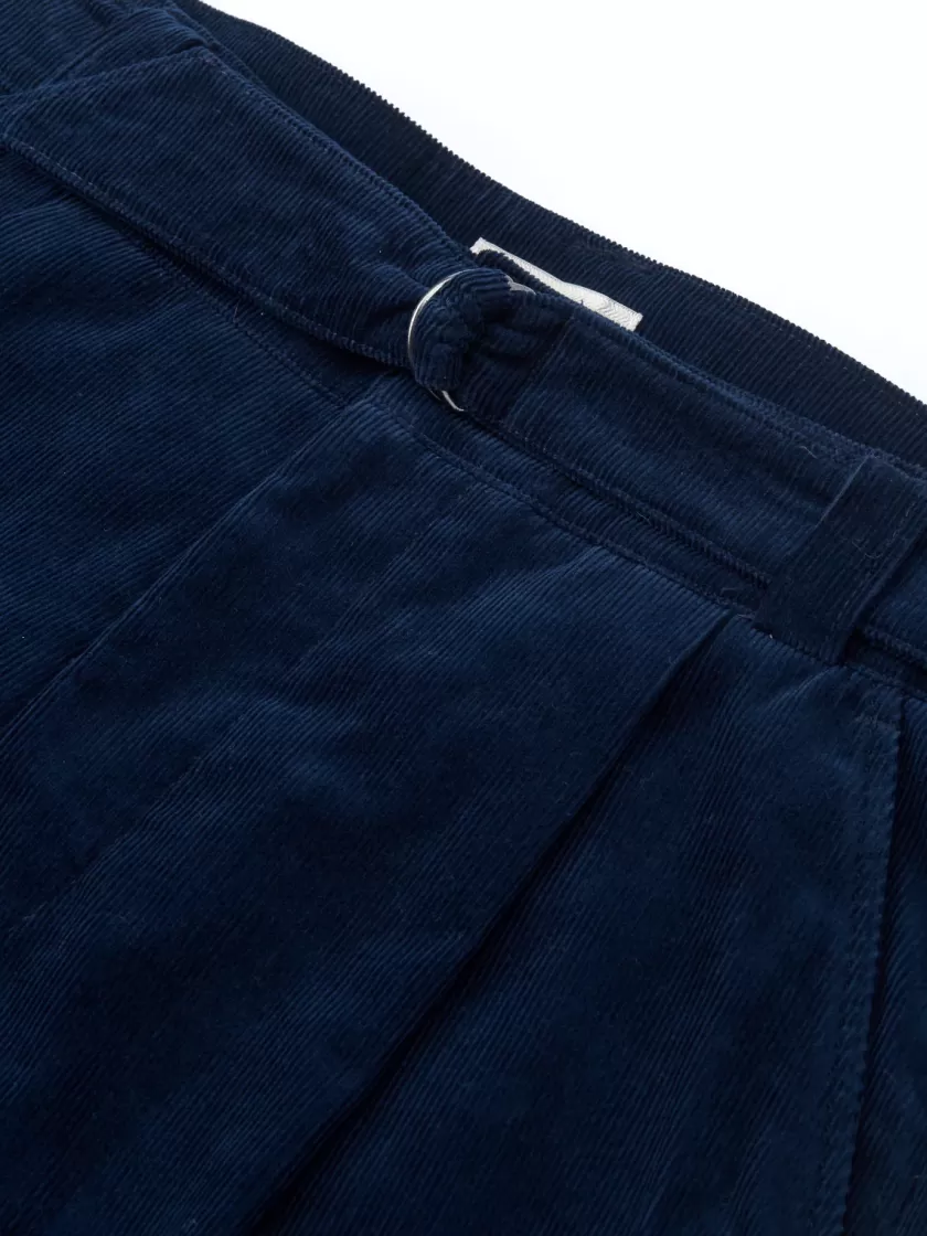 Oliver Spencer Belted Trousers Whitton Cord Navy Sale