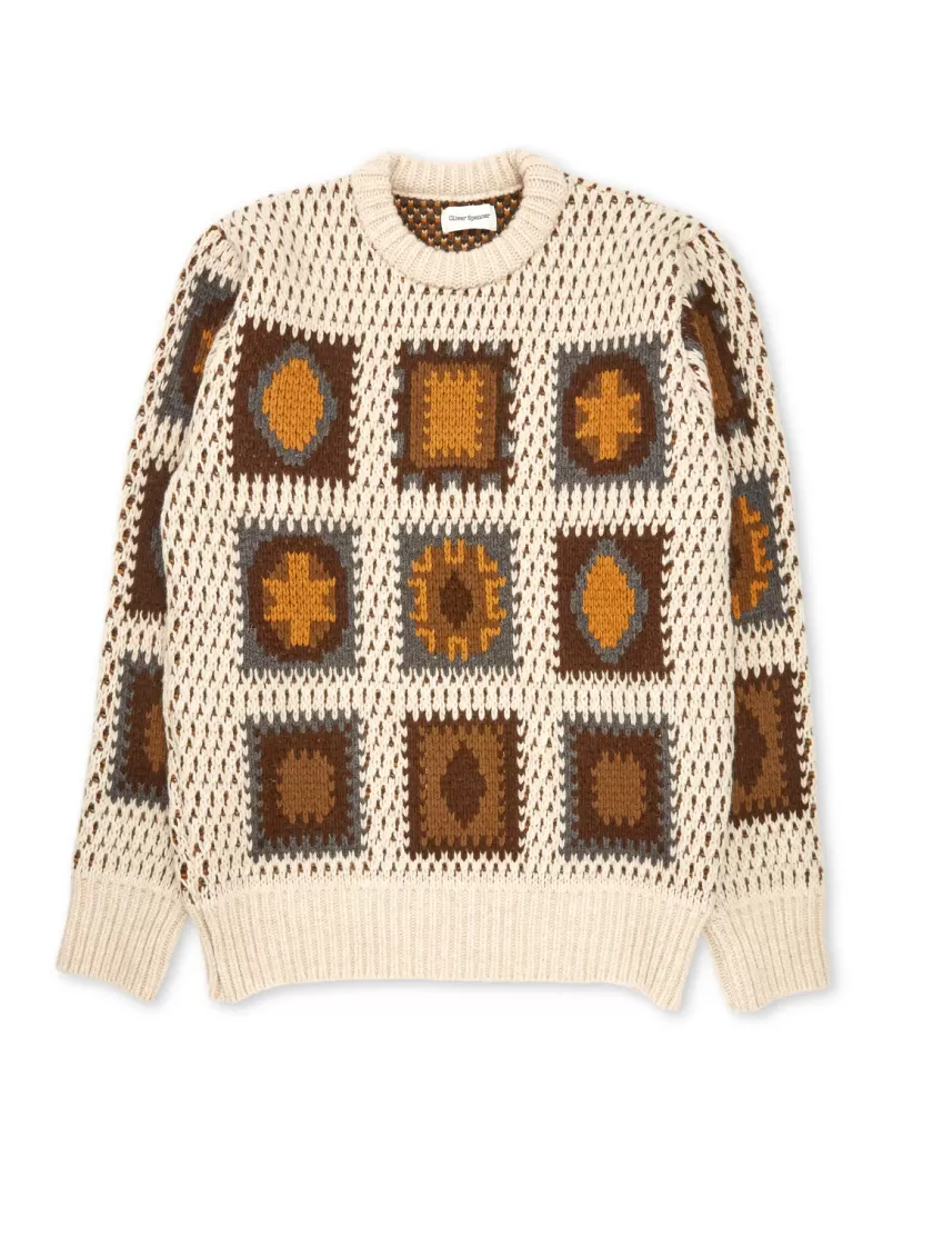 Oliver Spencer Blenheim Jumper Dawlish Beige Outlet