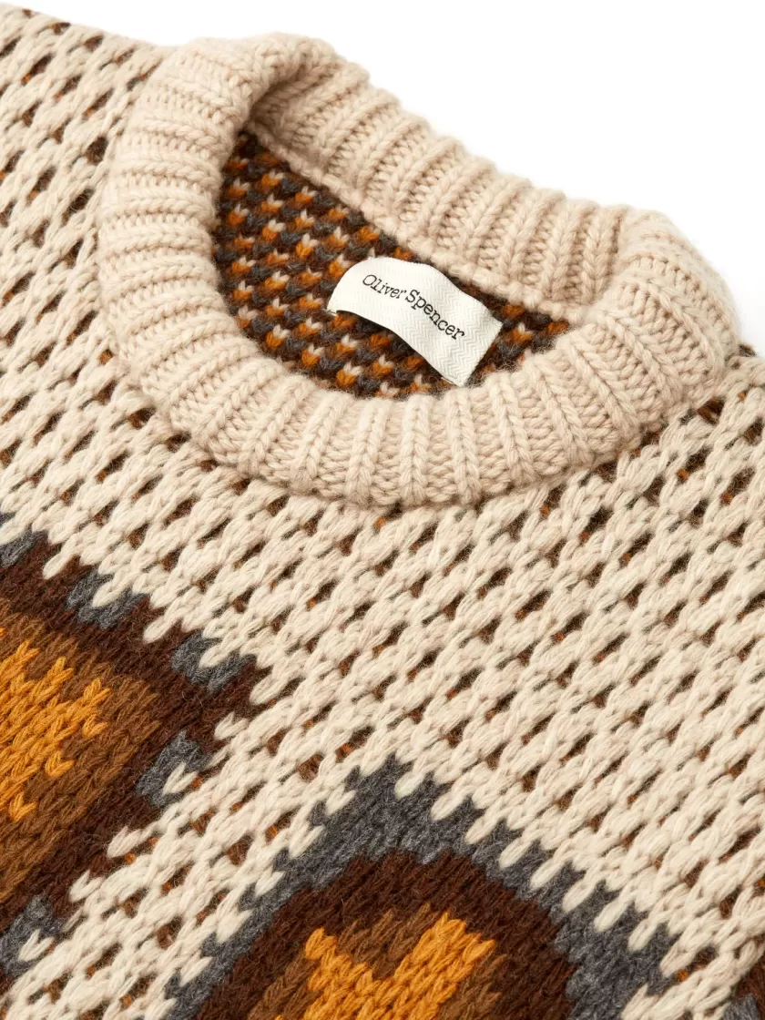 Oliver Spencer Blenheim Jumper Dawlish Beige Outlet