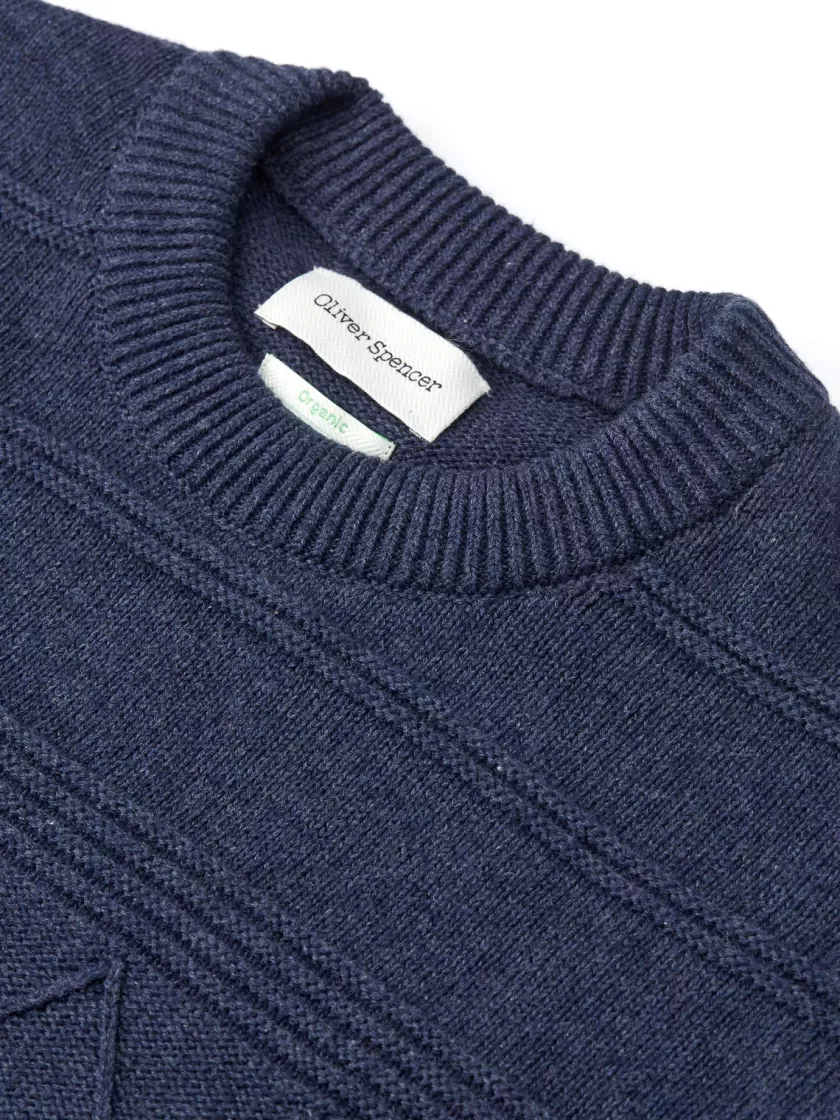 Oliver Spencer Blenheim Jumper Picard Navy Shop