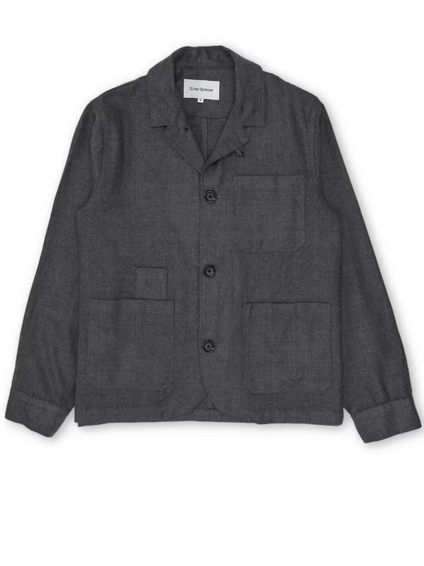 Oliver Spencer Bradwell Jacket Birkbeck Charcoal Cheap