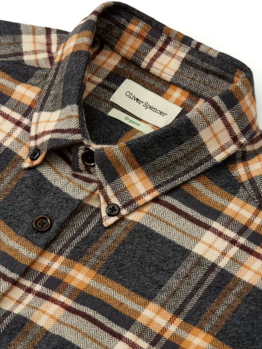 Oliver Spencer Brook Shirt Bethnal Charcoal Store