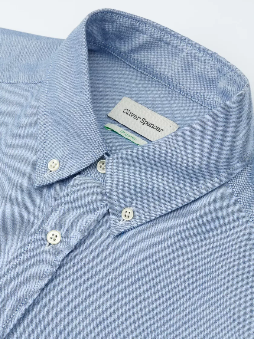 Oliver Spencer Brook Shirt Brecon Blue Flash Sale