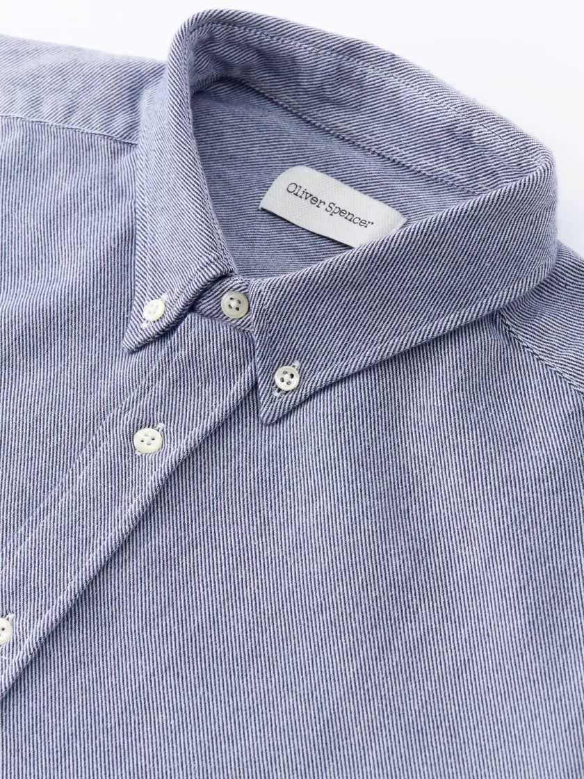 Oliver Spencer Brook Shirt Mitchell Blue Outlet