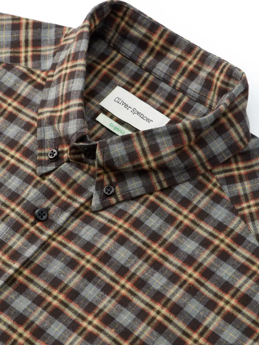 Oliver Spencer Brook Shirt Trail Multi Fashion