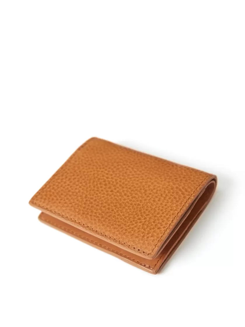 Oliver Spencer Campbell Cole Tan Elm Leather Compact Wallet Shop