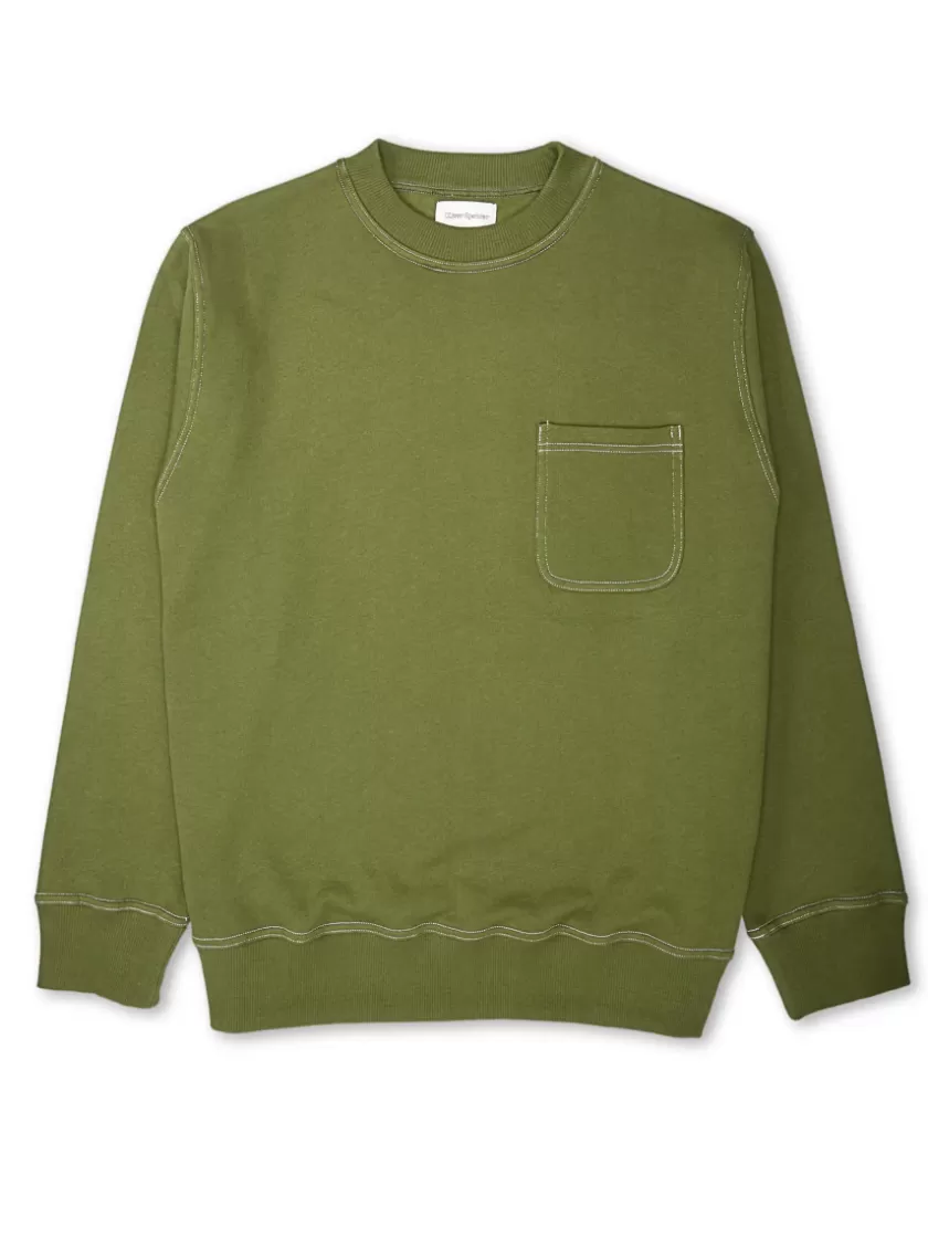 Oliver Spencer Clemson Sweatshirt Harris Forest Green Sale