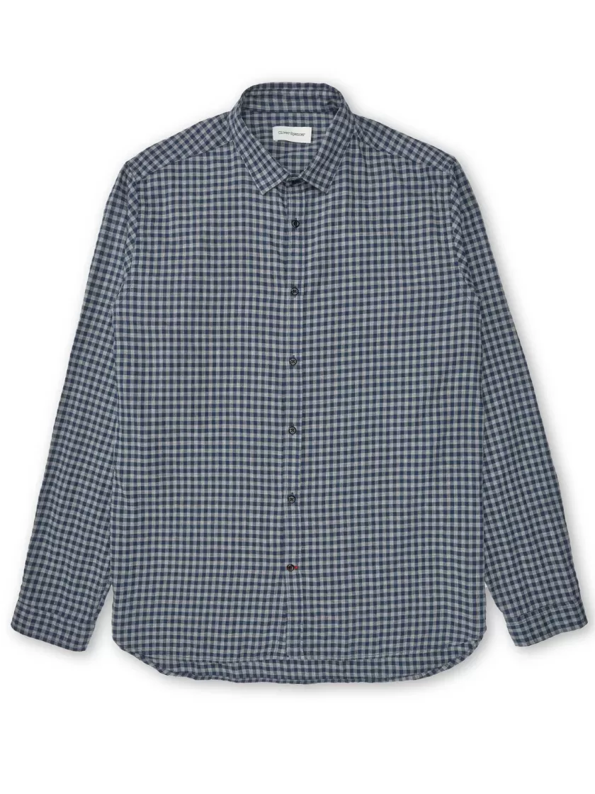 Oliver Spencer Clerkenwell Tab Shirt Chichester Blue Best Sale