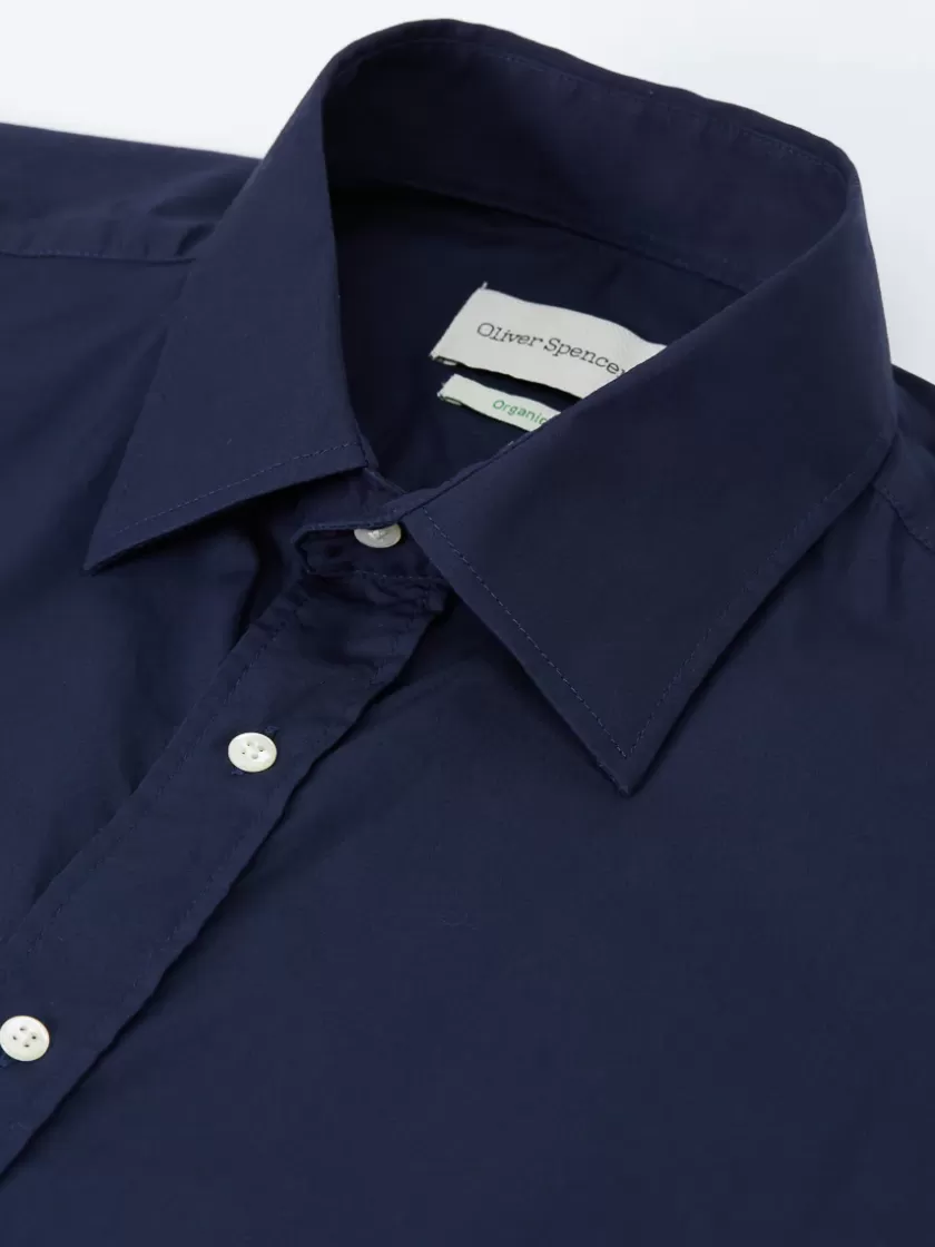 Oliver Spencer Conduit Classic Shirt Abbott Navy Best Sale
