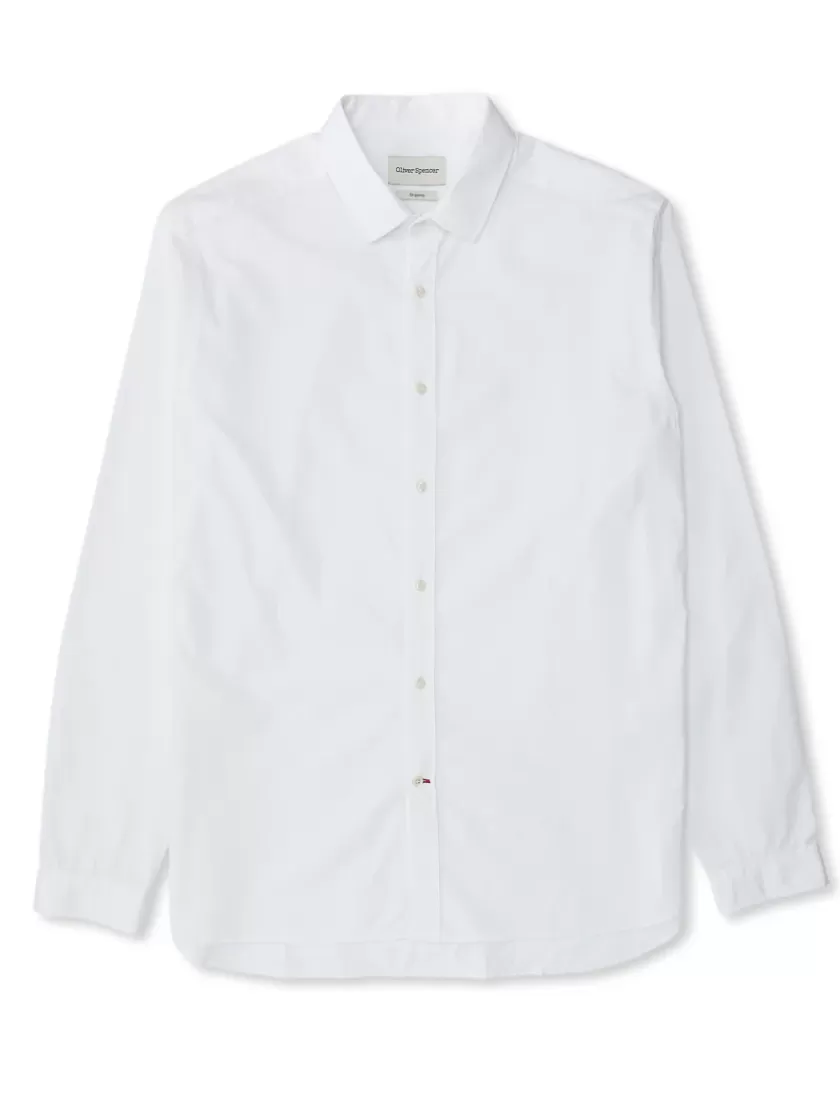 Oliver Spencer Conduit Classic Shirt Abbott White Cheap