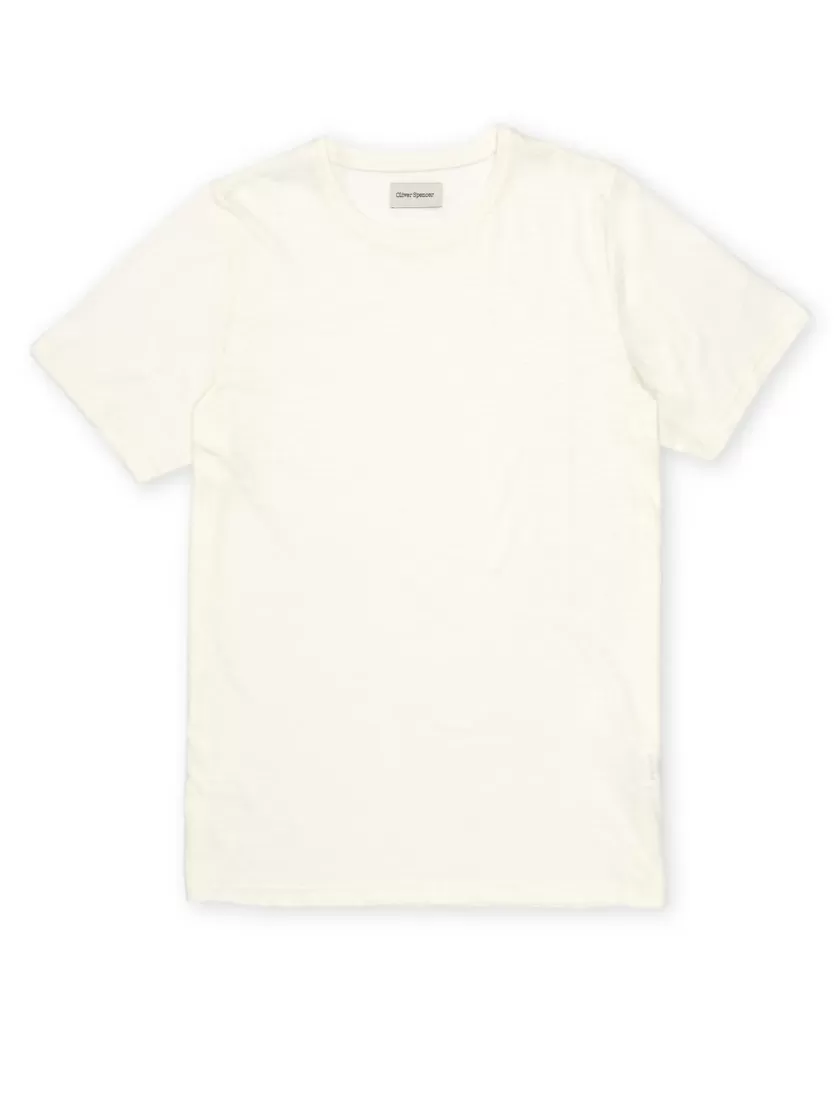 Oliver Spencer Conduit T-Shirt Hawley Cream Fashion