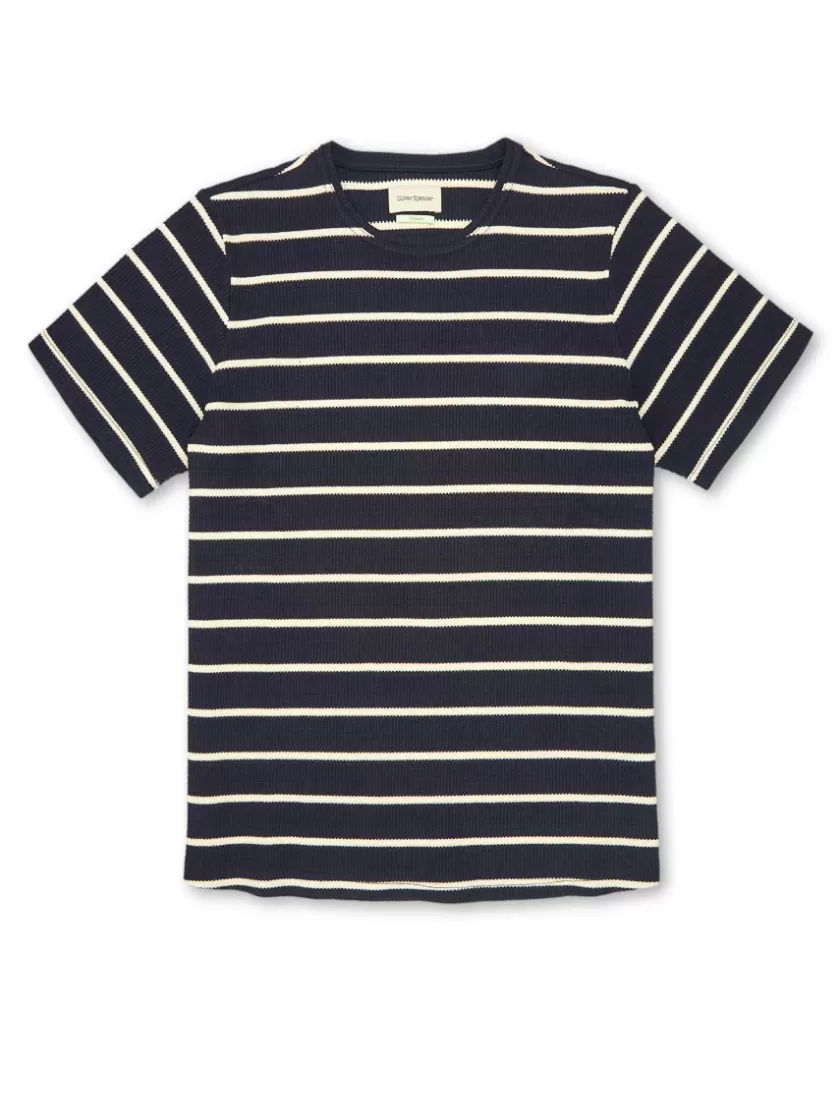 Oliver Spencer Conduit T-Shirt Montrose Navy Cheap