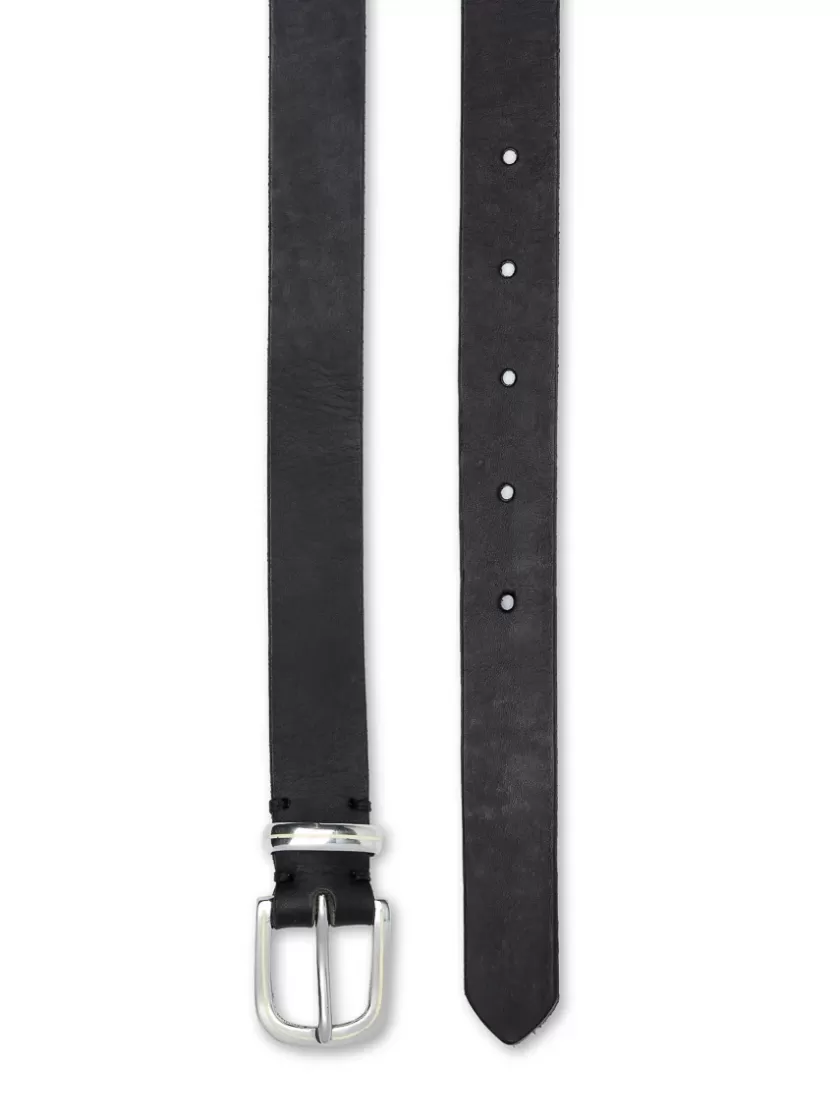 Oliver Spencer Coniston Belt Leather Black Clearance