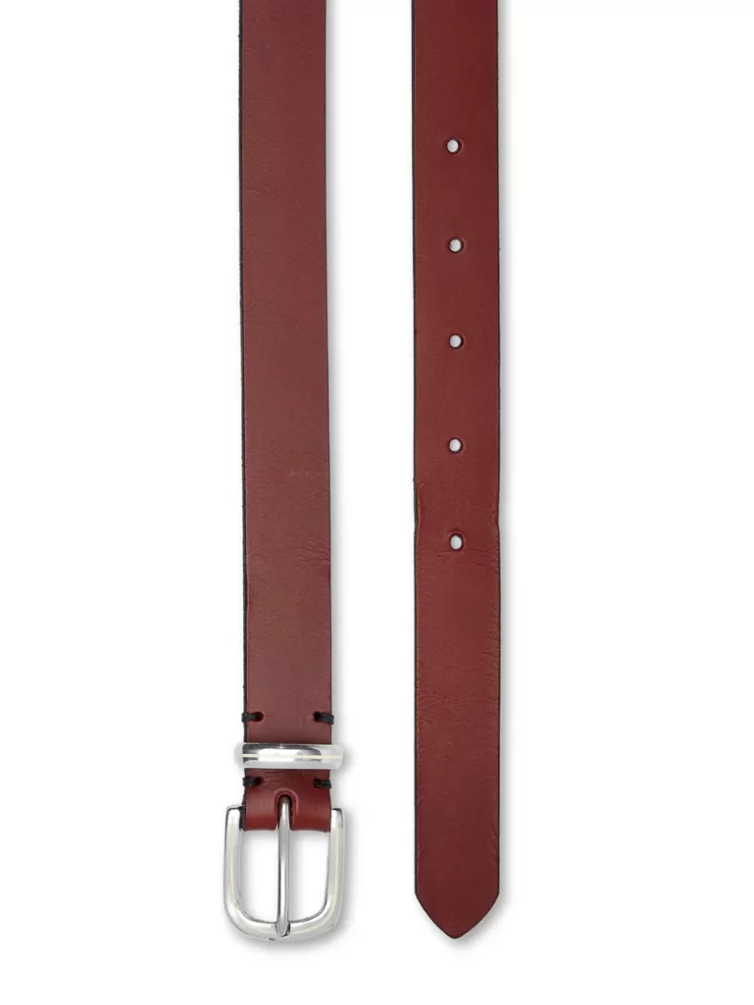 Oliver Spencer Coniston Belt Leather Burgundy Outlet