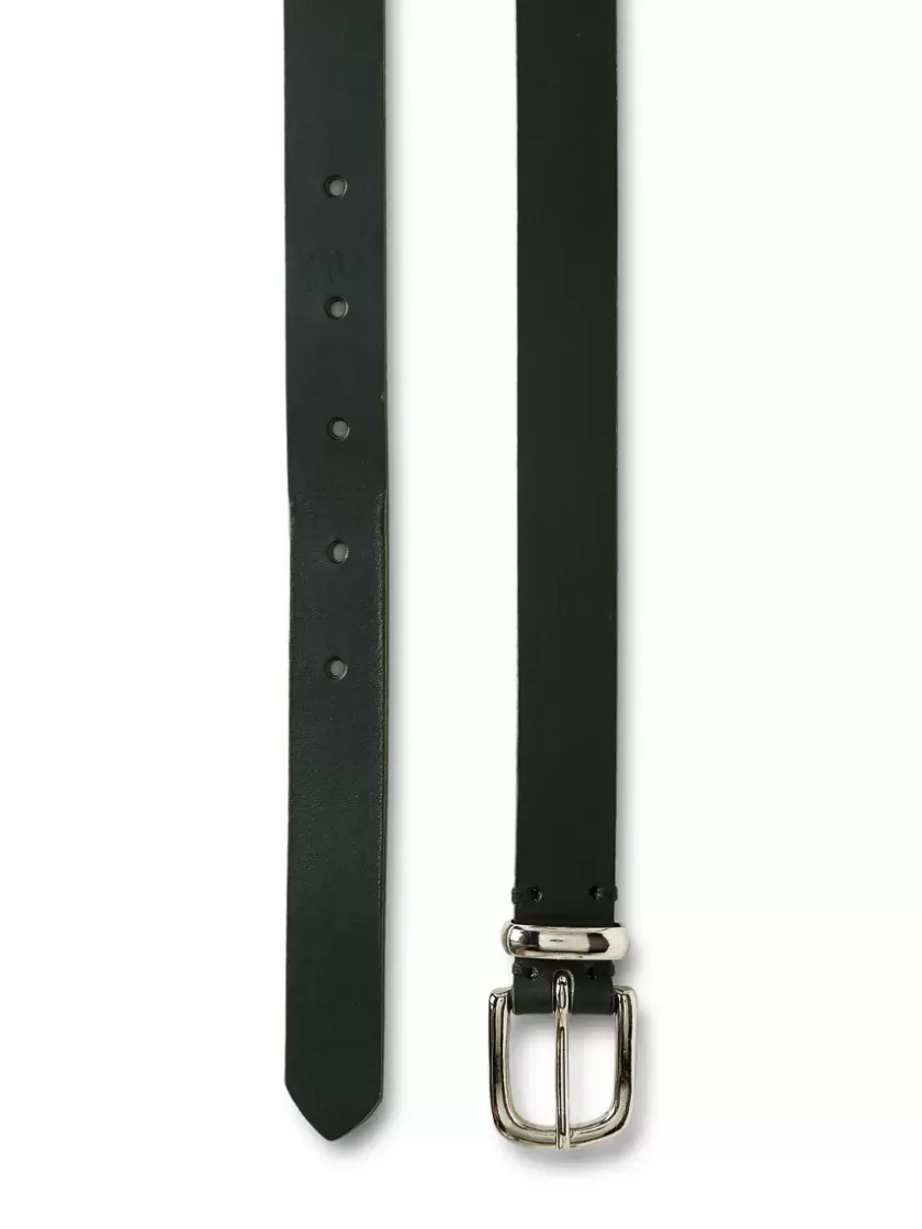 Oliver Spencer Coniston Belt Leather Dark Green Flash Sale