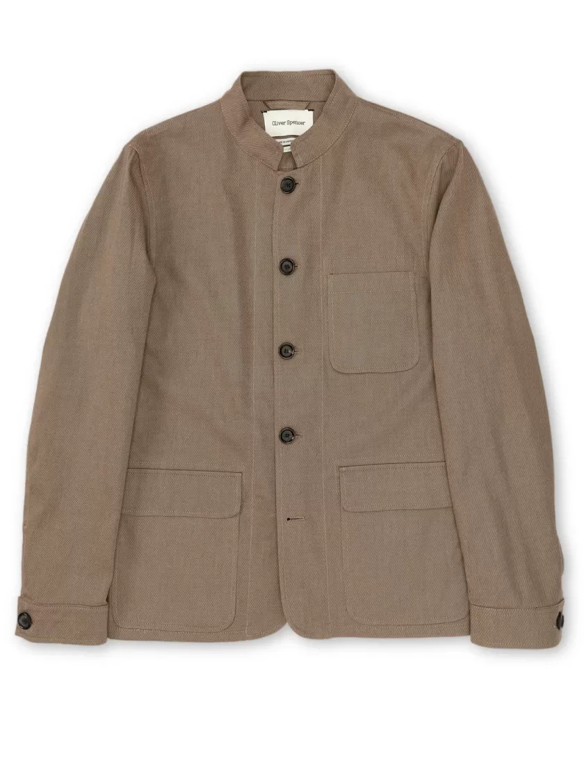 Oliver Spencer Coram Jacket Bevan Taupe Clearance