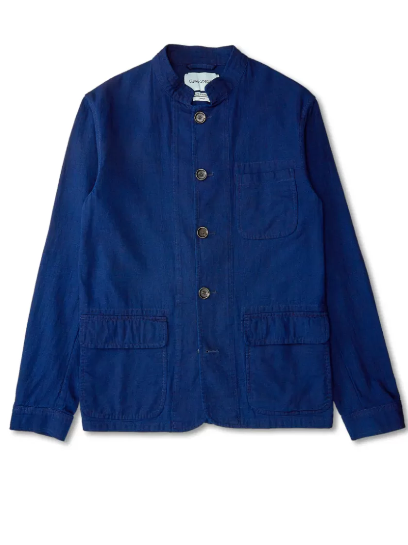 Oliver Spencer Coram Jacket Kildale Indigo Rinse Online
