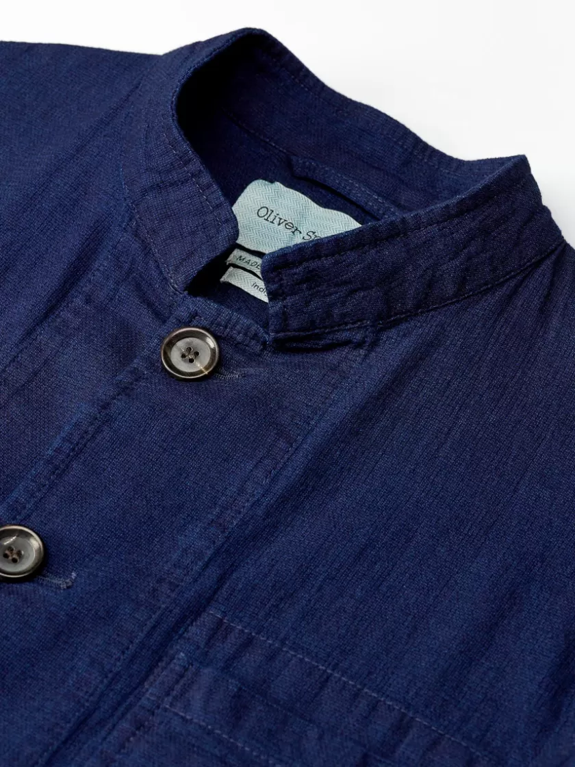 Oliver Spencer Coram Jacket Kildale Indigo Rinse Online