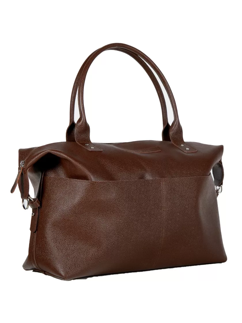 Oliver Spencer Doctor's Bag Pebble Leather Walnut Best