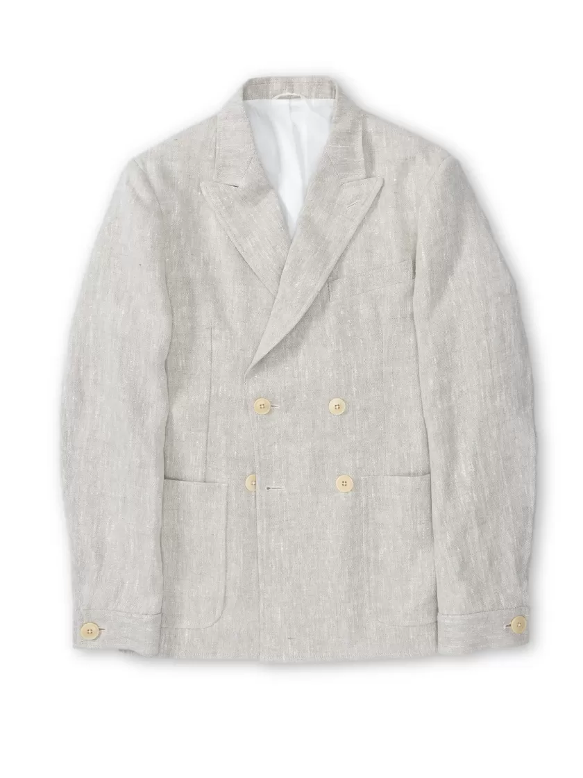 Oliver Spencer Double Breasted Jacket Harding Beige Shop