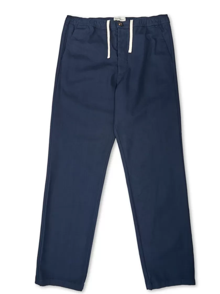 Oliver Spencer Drawstring Trousers Ellbridge Navy Fashion