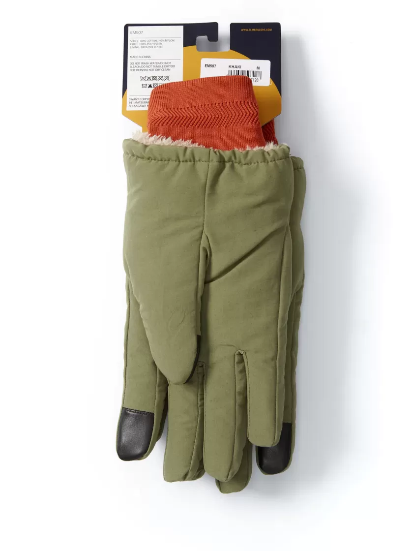 Oliver Spencer Elmer Knit Cuff Glove Khaki Sale