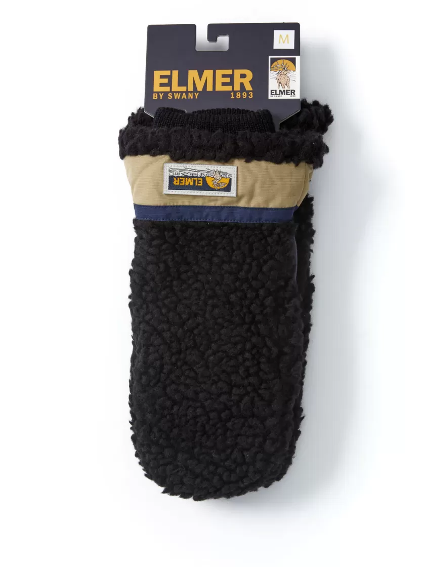 Oliver Spencer Elmer Woolpile Mitten Glove Black Sale