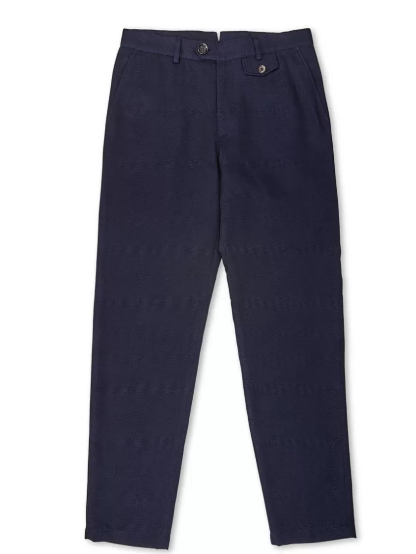 Oliver Spencer Fishtail Trousers Morva Navy Sale