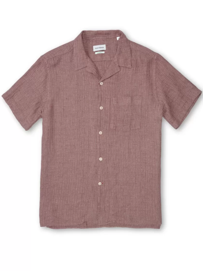 Oliver Spencer Havana Short Sleeve Shirt Bishop Pink Online