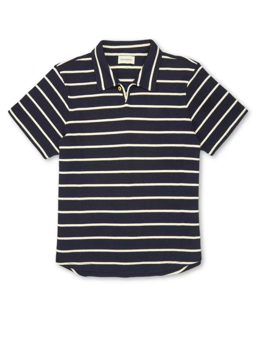 Oliver Spencer Hawthorn Polo Shirt Montrose Navy Best Sale