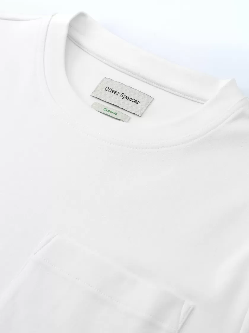 Oliver Spencer Heavy Long Sleeve T-Shirt Tavistock White Discount