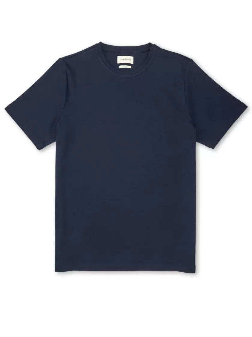 Oliver Spencer Heavy T-Shirt Tavistock Navy Cheap