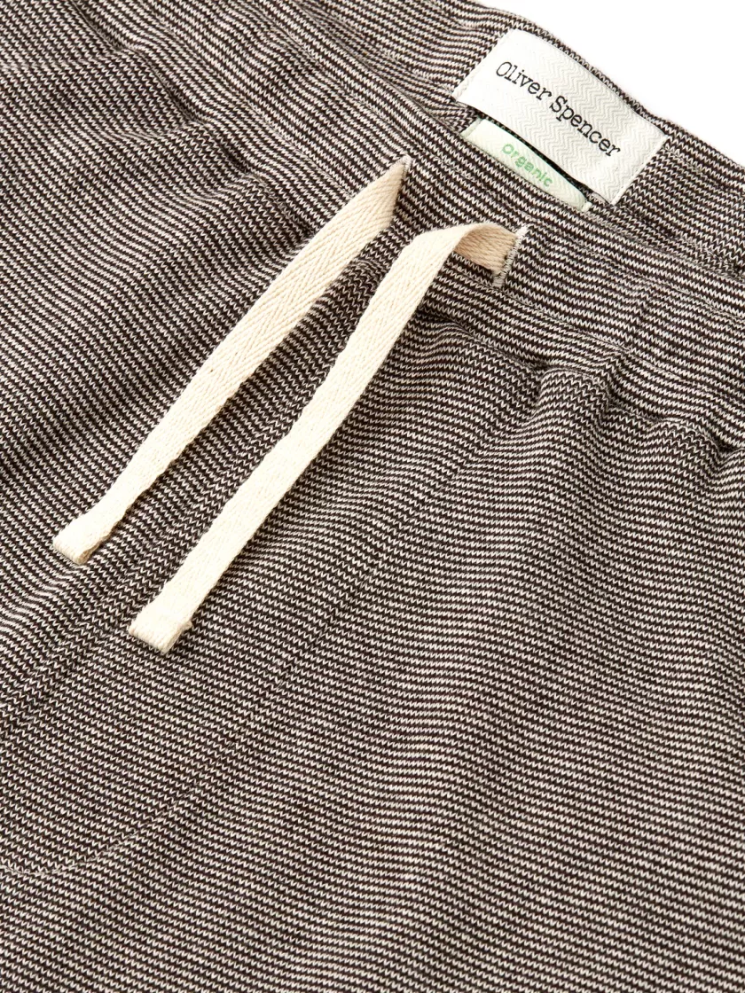 Oliver Spencer House Jersey Shorts Yale Chocolate Brown Outlet