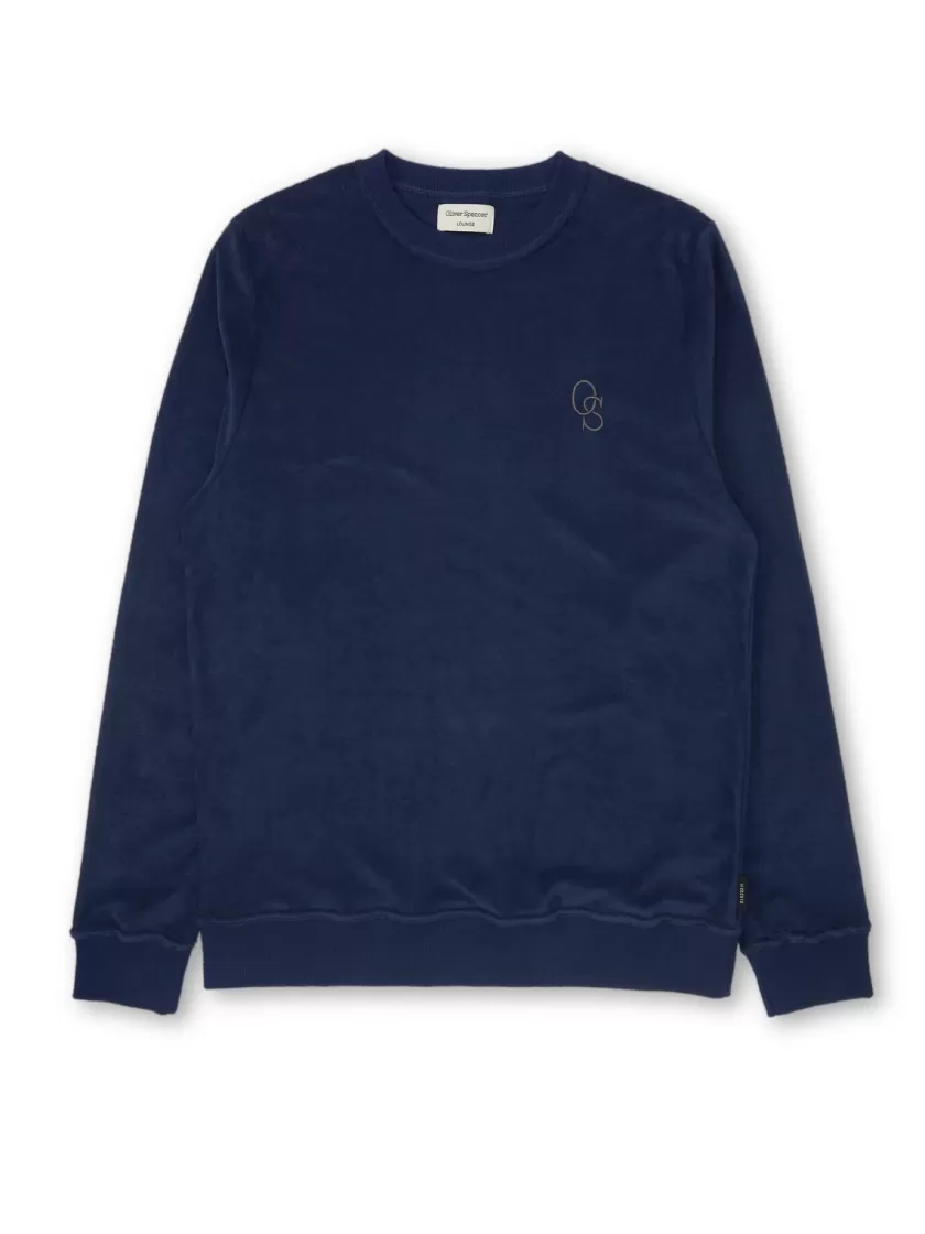 Oliver Spencer House Sweatshirt Ashbourne Navy Hot