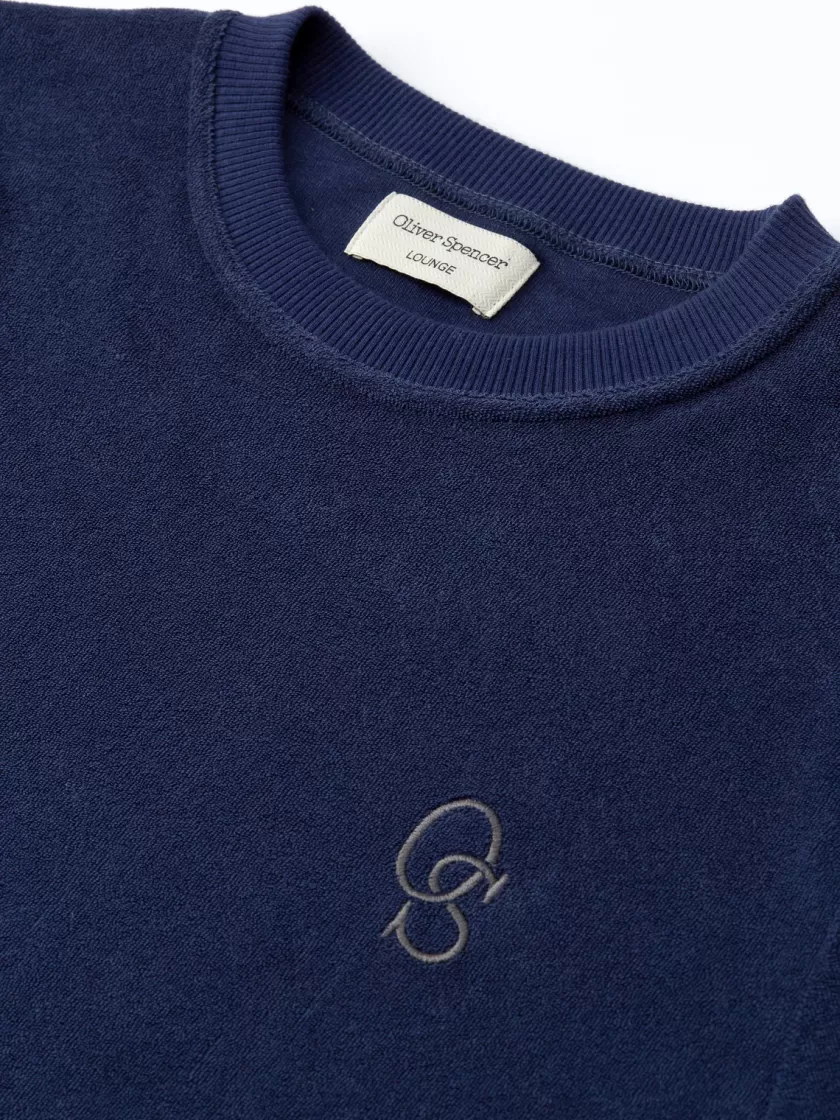 Oliver Spencer House Sweatshirt Ashbourne Navy Hot