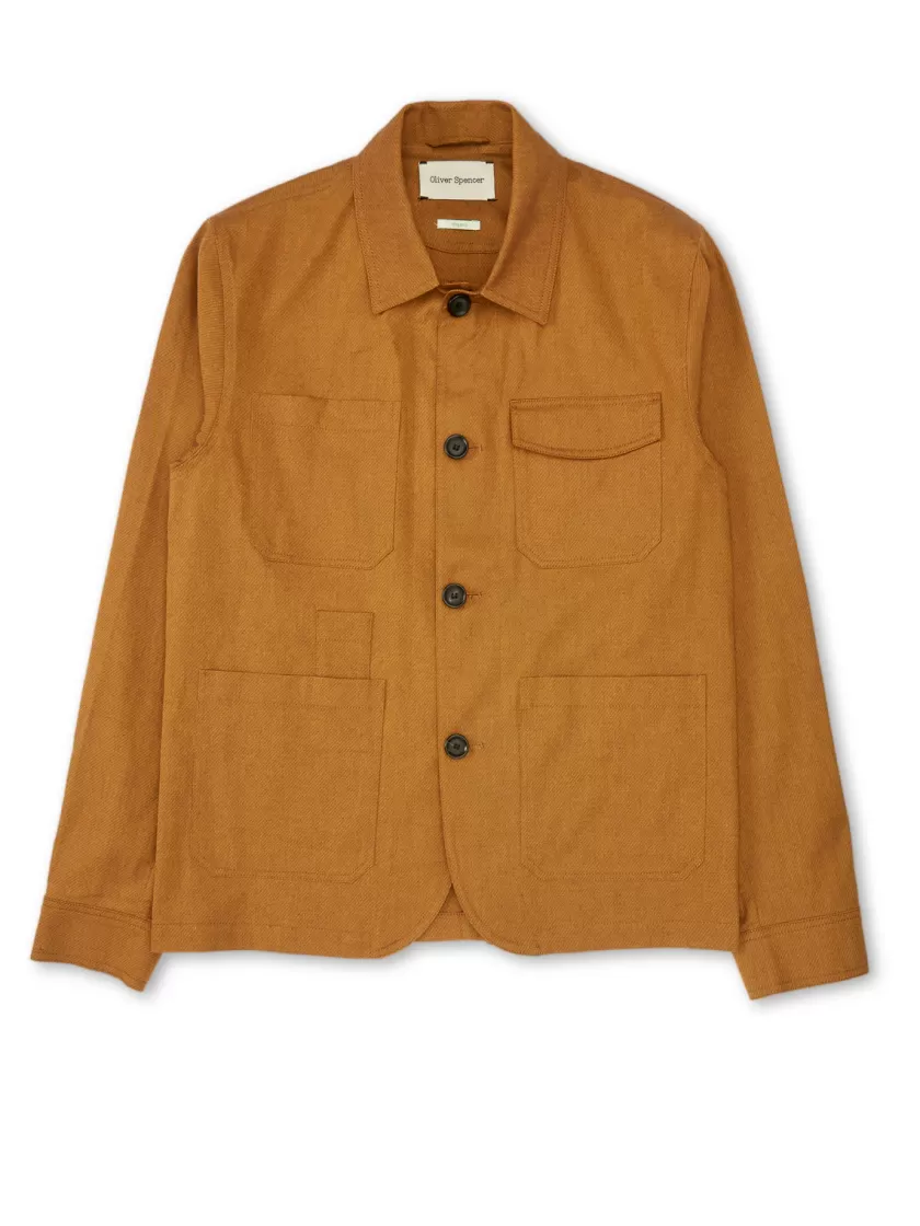 Oliver Spencer Hythe Jacket Bevan Ochre Hot