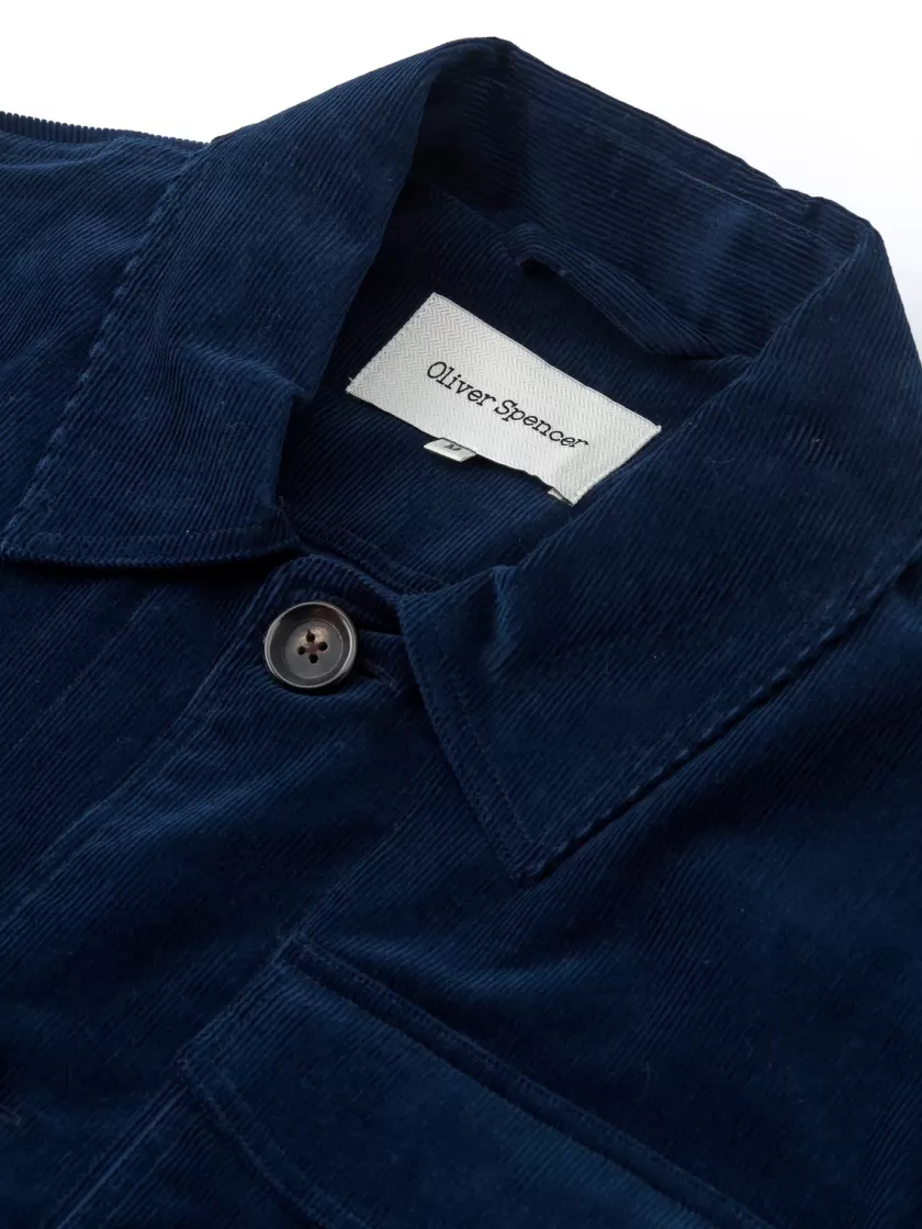 Oliver Spencer Hythe Jacket Whitton Cord Navy Flash Sale