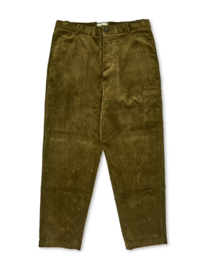 Oliver Spencer Judo Trousers Kingsley Cord Moss Green Clearance