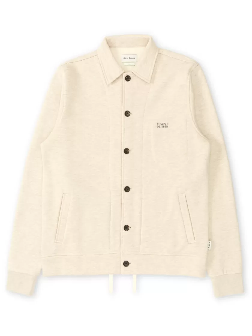 Oliver Spencer Kenmore Jersey Cardigan Coordinates Beige Hot