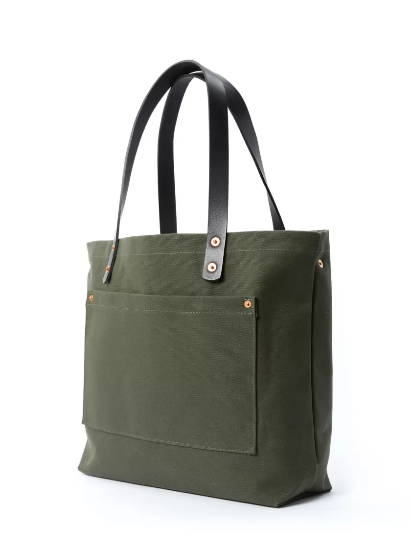 Oliver Spencer Kingsley Walters Daily Tote Bag Green 18Oz Canvas Shop