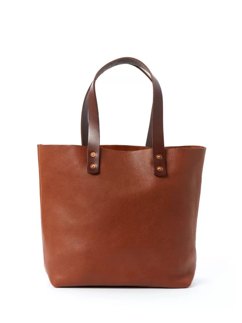 Oliver Spencer Kingsley Walters Downham Tote Bag Tan Brown Leather New