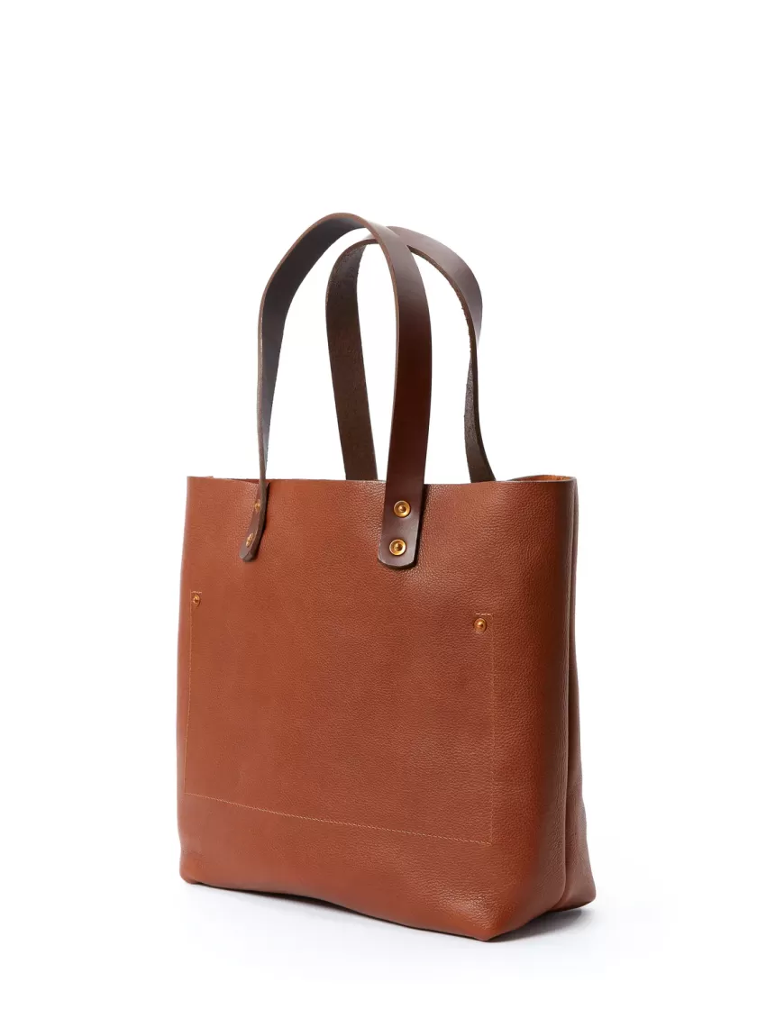 Oliver Spencer Kingsley Walters Downham Tote Bag Tan Brown Leather New