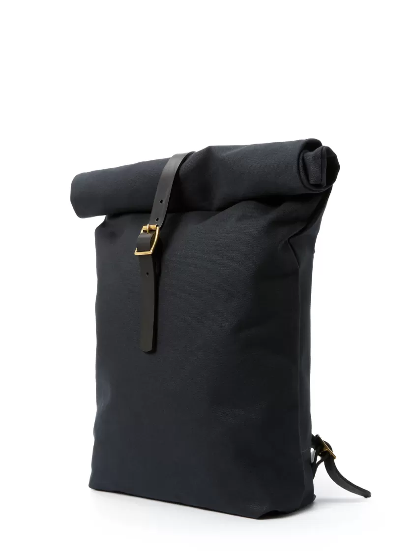 Oliver Spencer Kingsley Walters Newington Backpack Dark Navy 18Oz Canvas Cheap