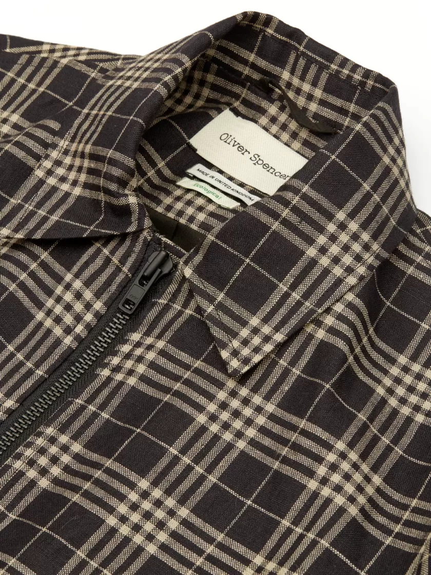 Oliver Spencer Langar Bomber Jacket Finlay Black Cheap