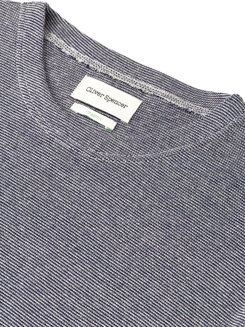 Oliver Spencer Long Sleeve Lounge T-Shirt Yale Blue Clearance