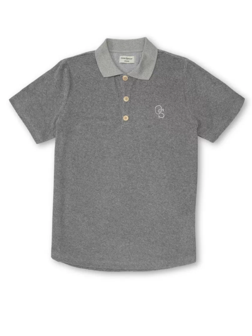 Oliver Spencer Lounge Polo Shirt Ashbourne Grey Fashion